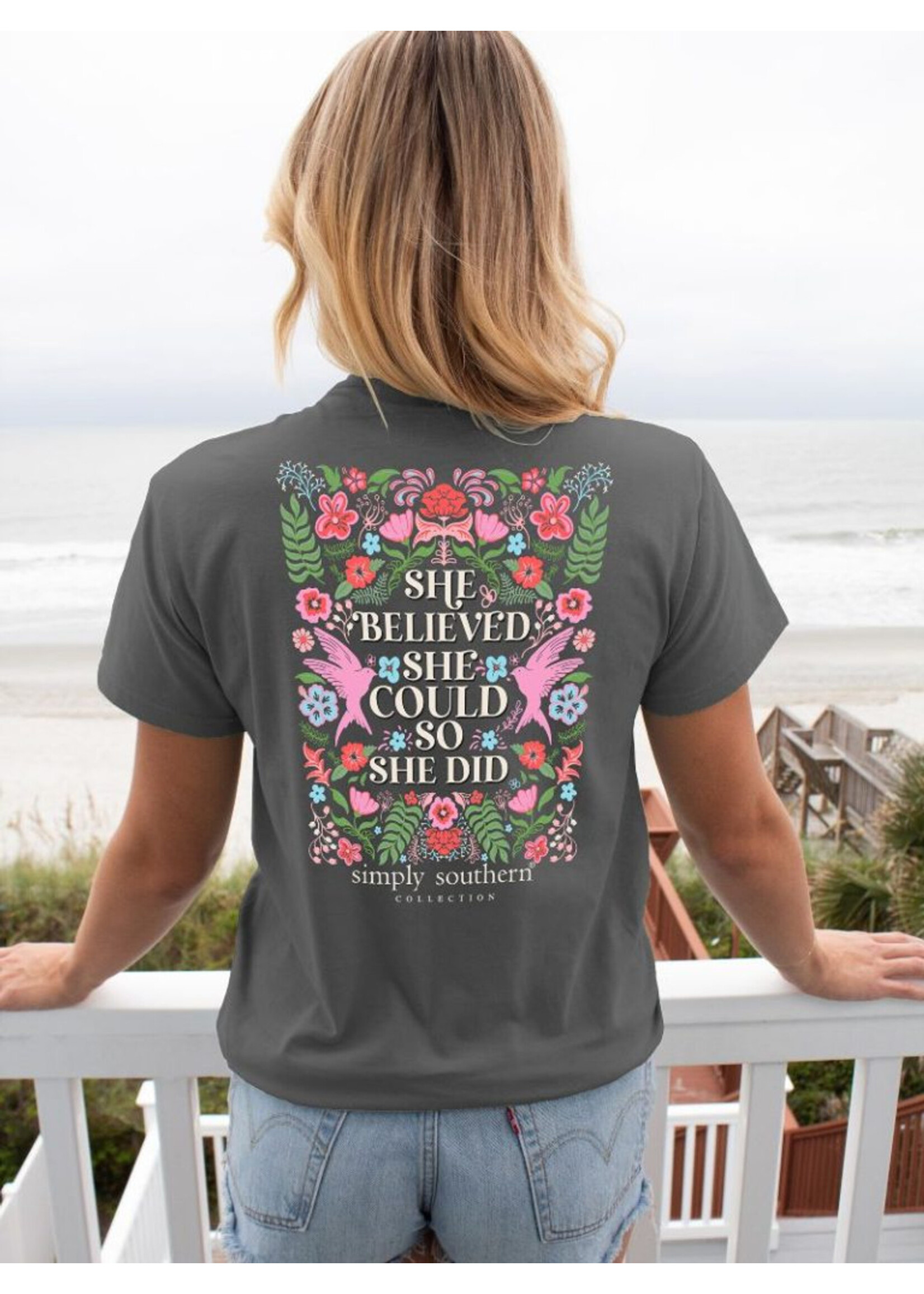Simply Southern Collection She Believed SS T-Shirt