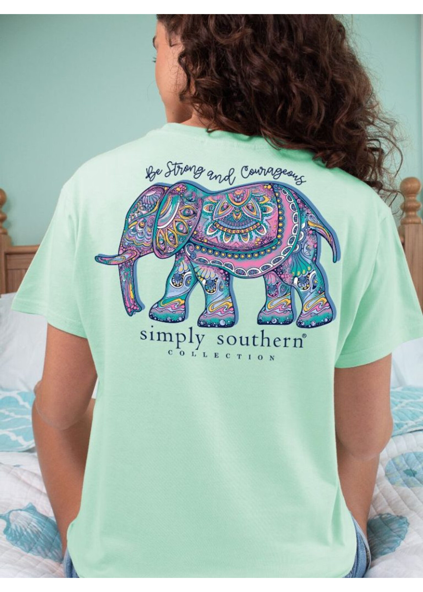 Simply Southern Collection Strong & Corageous SS T-Shirt