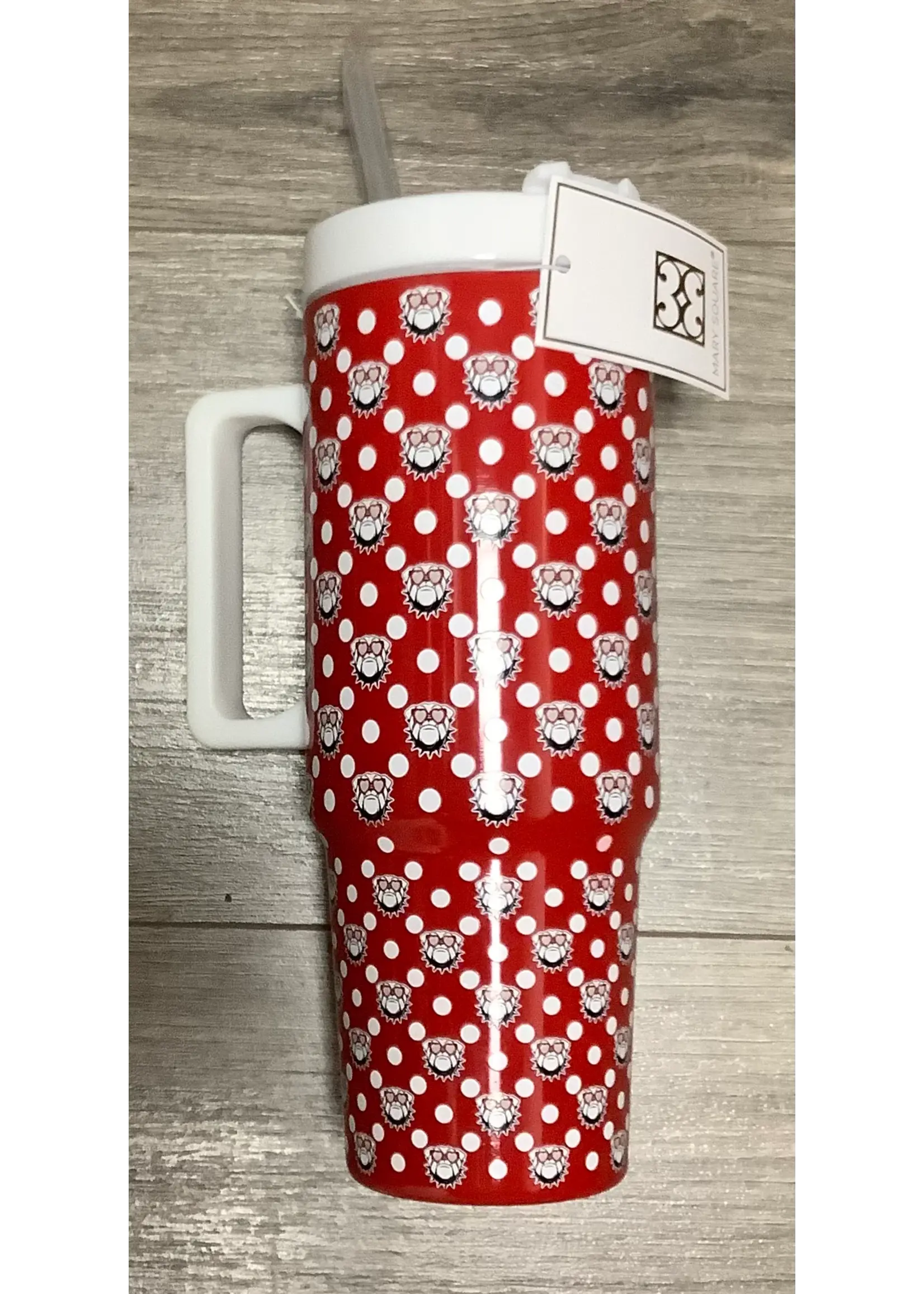 Bulldog Frenzy Stainless Tumbler with Handle