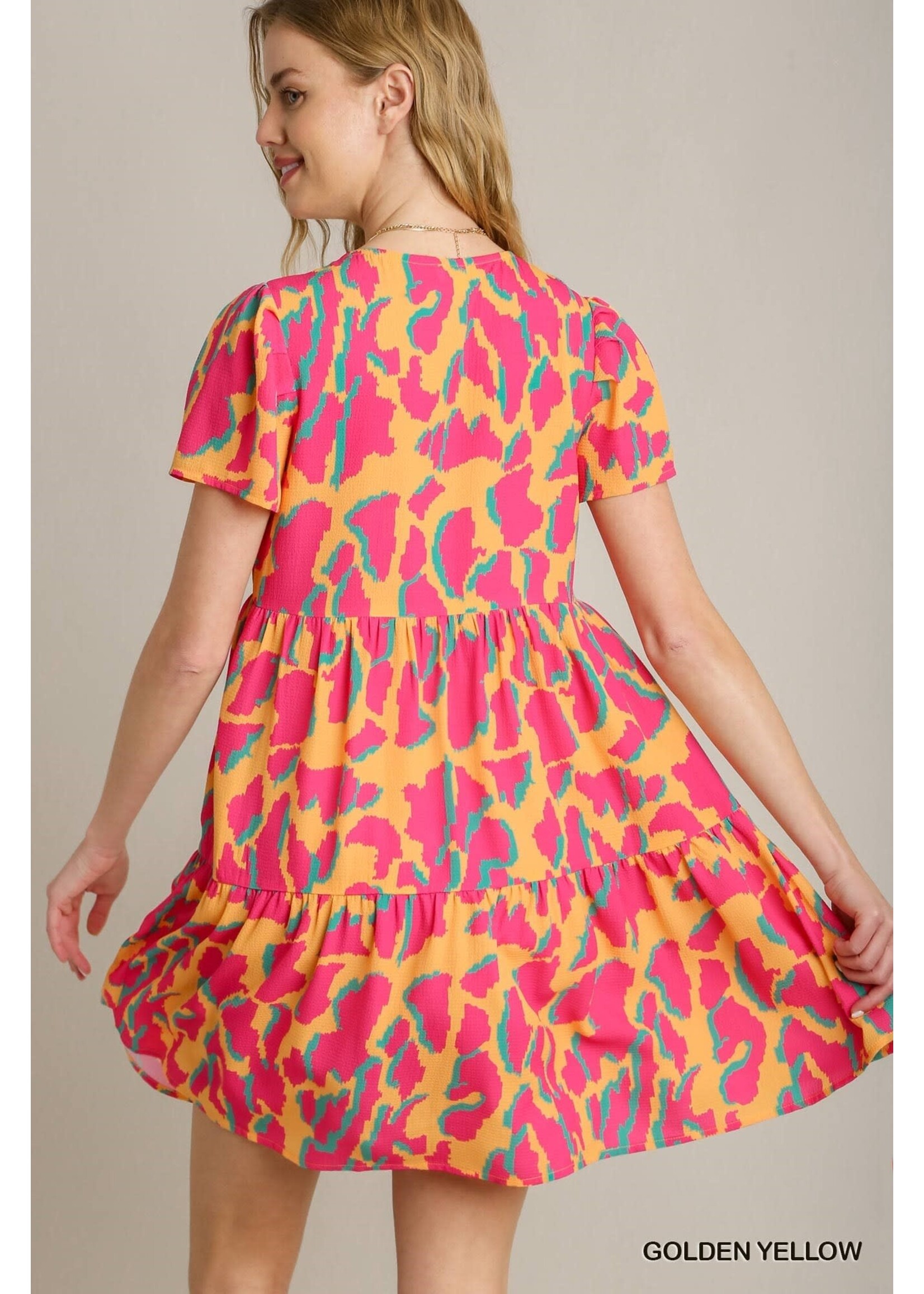 Umgee Abstract Print Dress