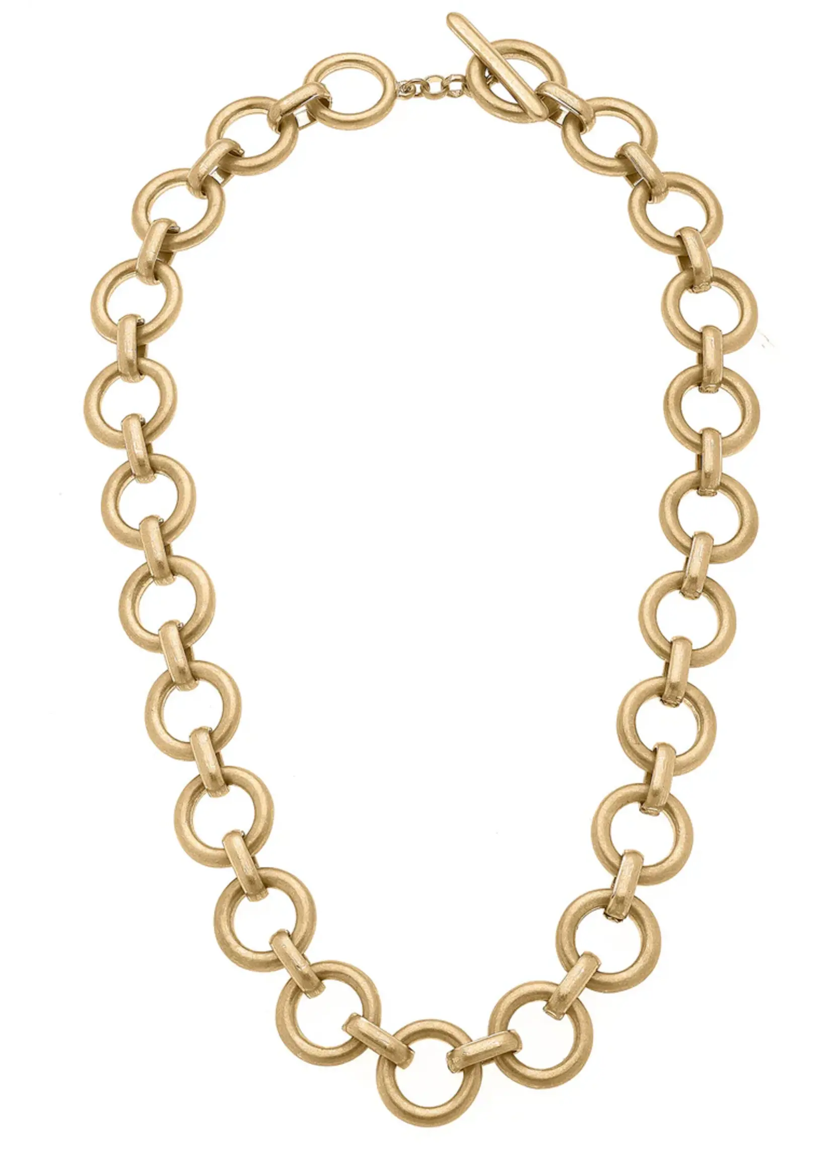 Canvas Perla Linked Chain Statement Necklace