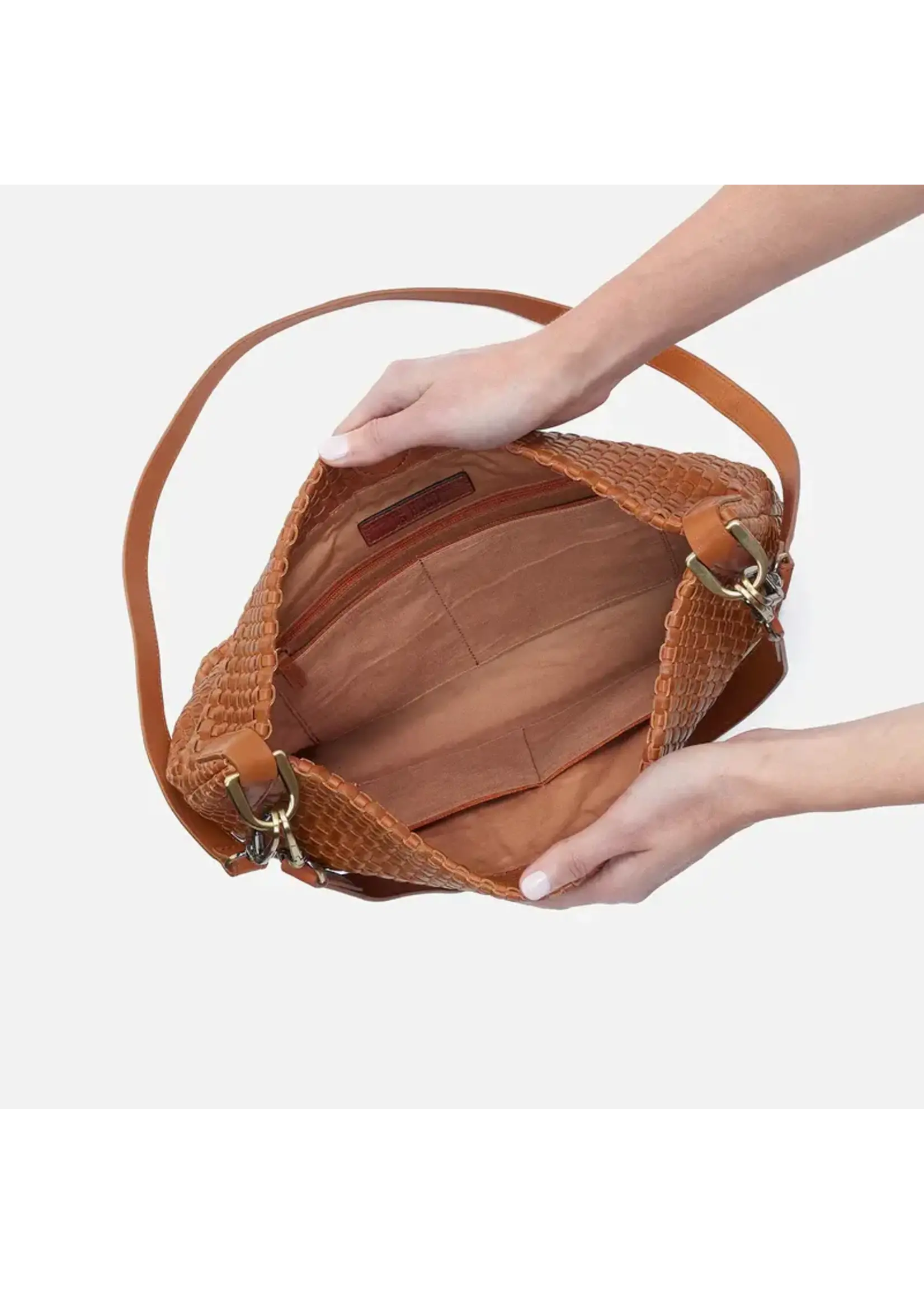 Hobo Pier Shoulder Bag  - Wave Weave Leather