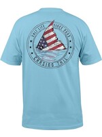 Salt Life Redfish Stars and Stripes Short Sleeve Pocket Tee