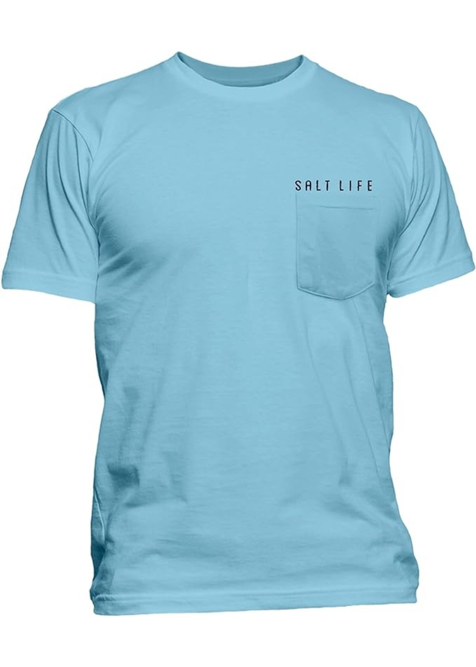 Salt Life Redfish Stars and Stripes Short Sleeve Pocket Tee