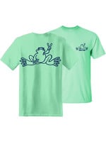 Peace Frogs, Inc Navy  Frog Outline Tee