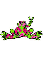 Peace Frogs, Inc Flip Flop Frog Sticker