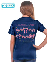 Simply Southern Collection YTH - Star, Stripes, & Sparkle