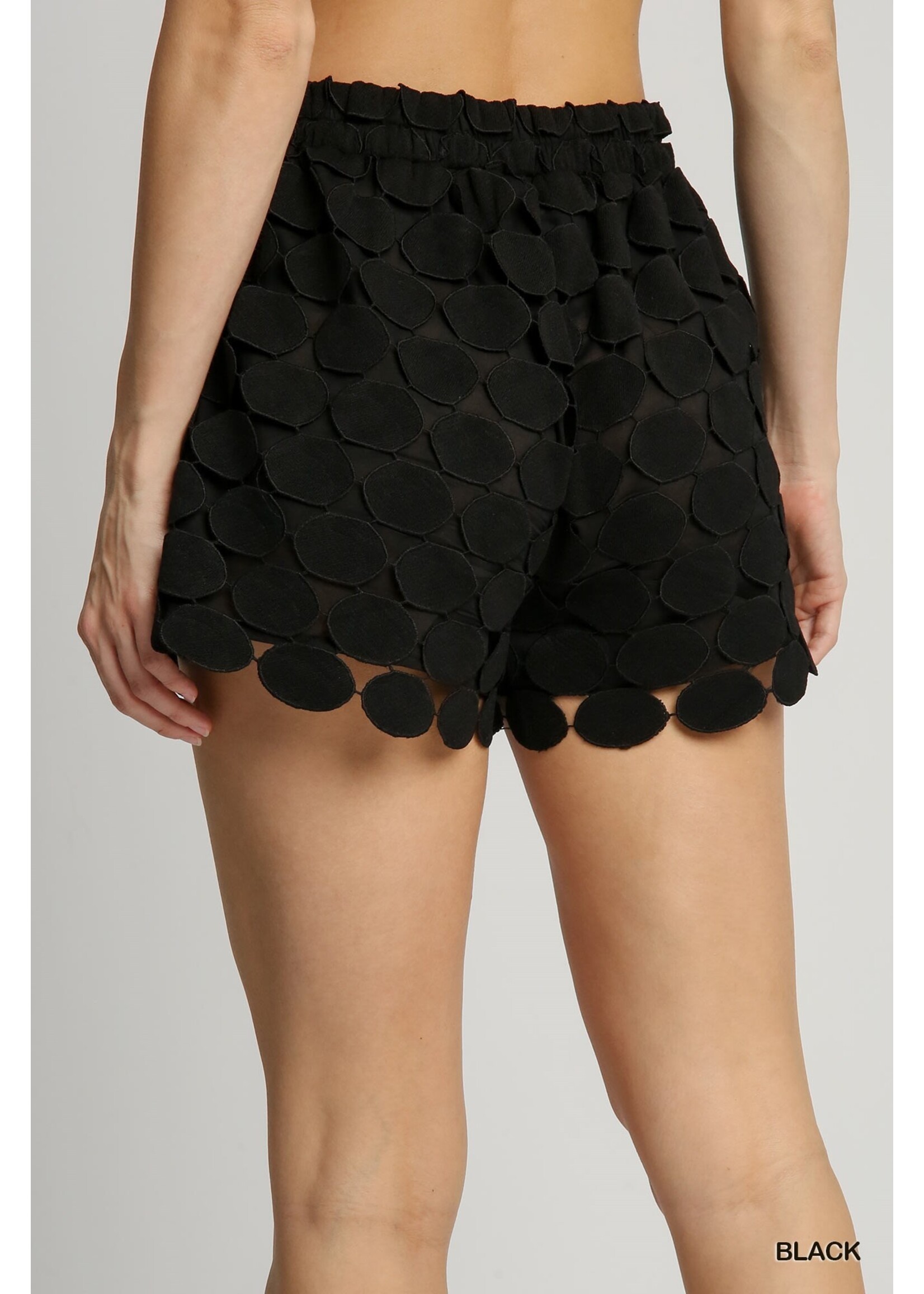 Umgee Polka Dot Lace Shorts