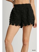 Umgee Polka Dot Lace Shorts