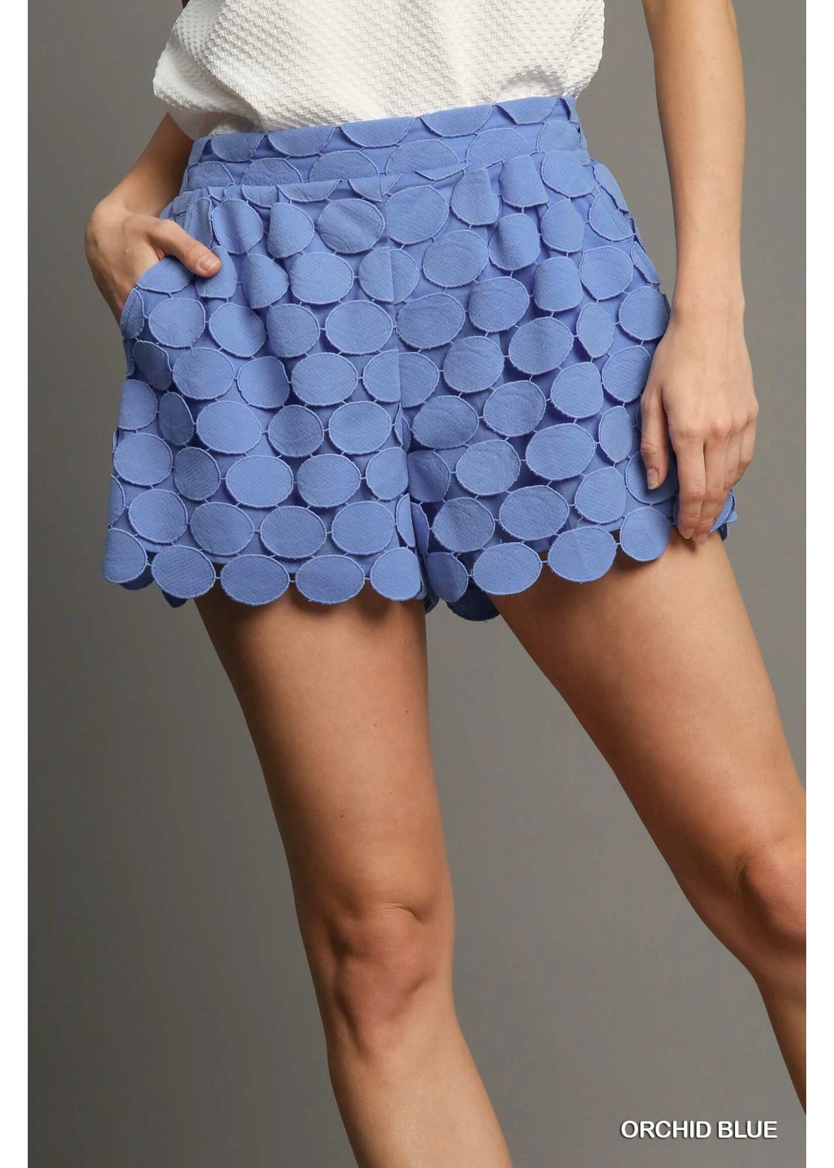 Umgee Polka Dot Lace Shorts