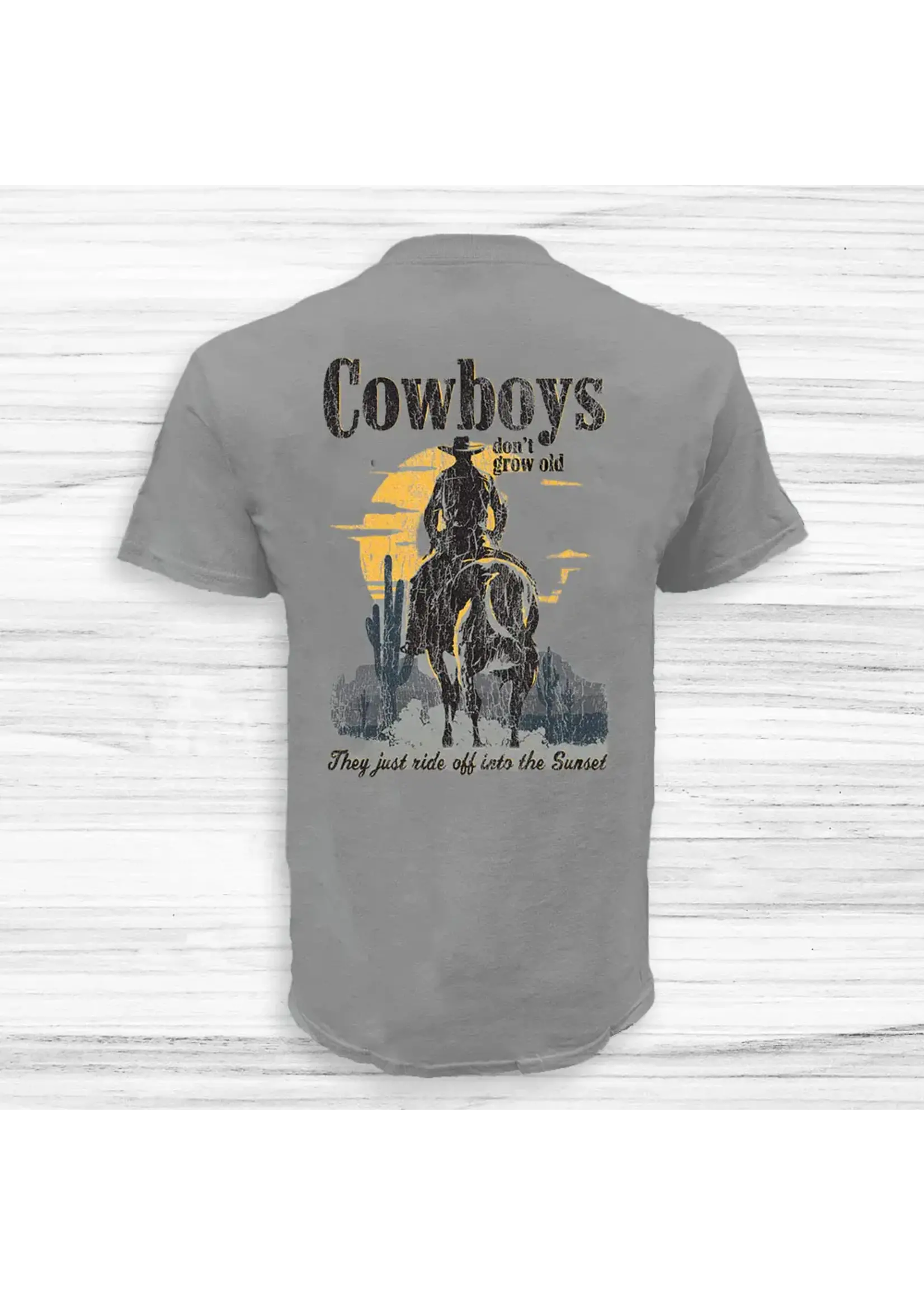 Old Guys Rule Sunset Cowboy SS T-Shirt