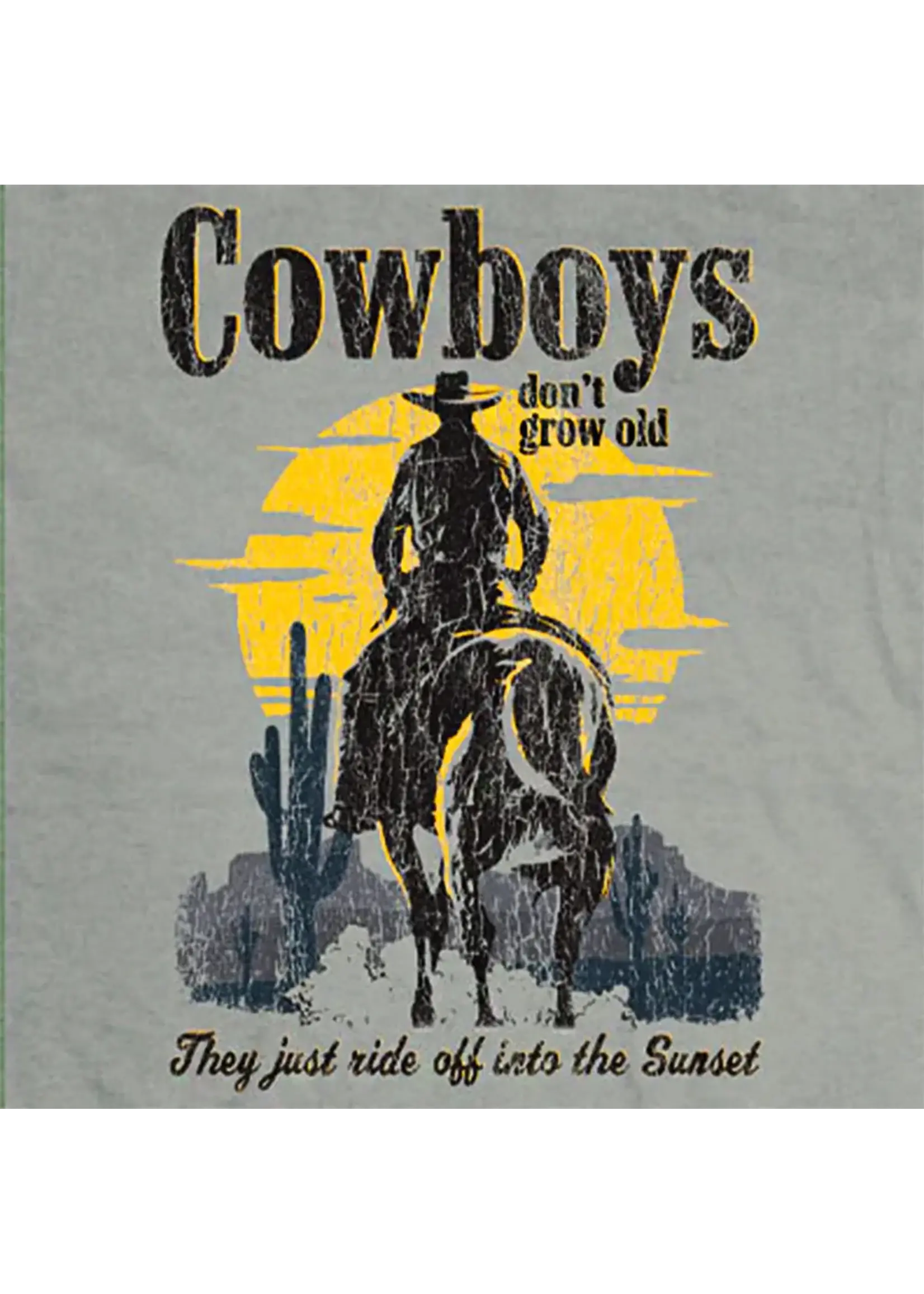 Old Guys Rule Sunset Cowboy SS T-Shirt