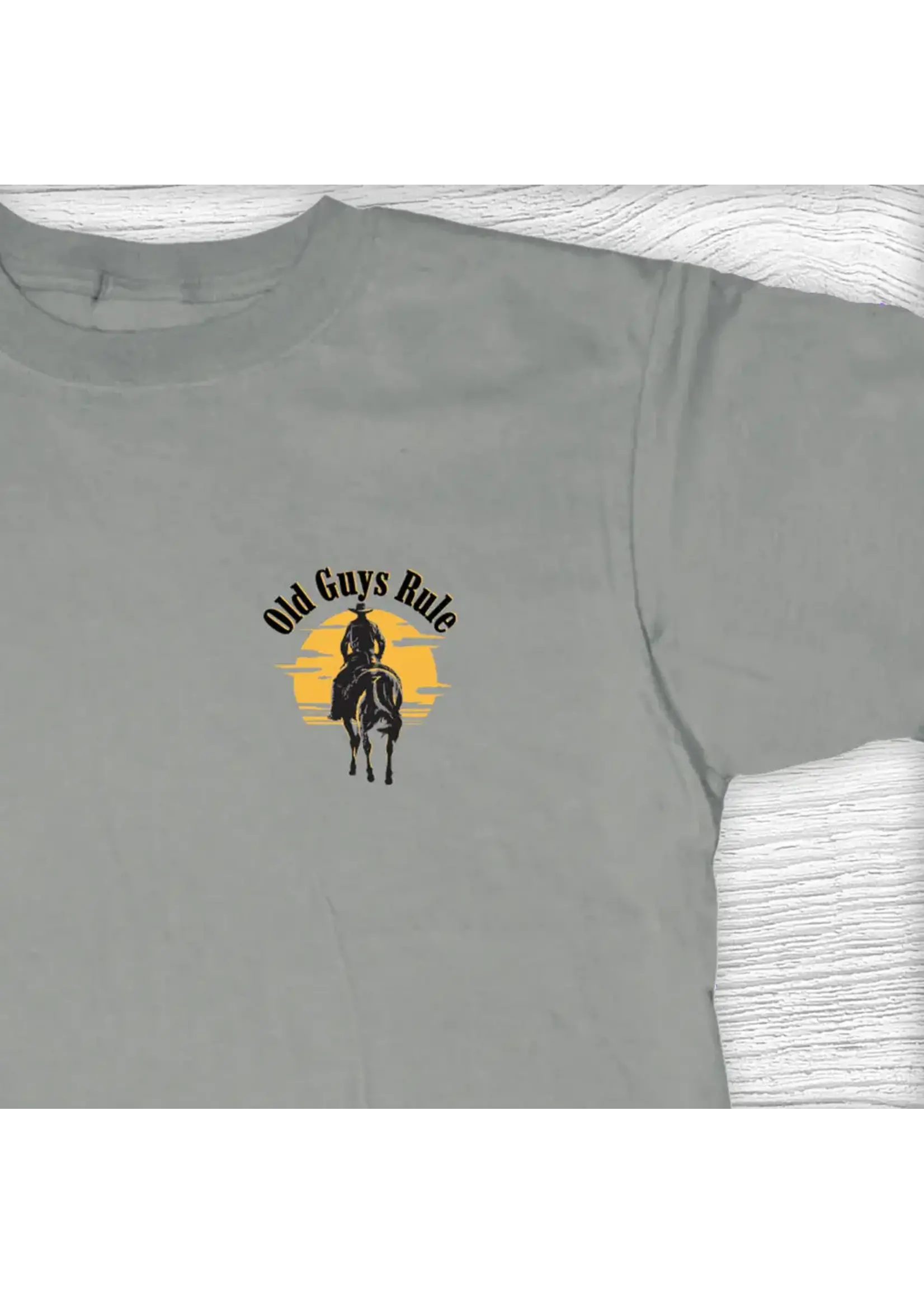 Old Guys Rule Sunset Cowboy SS T-Shirt