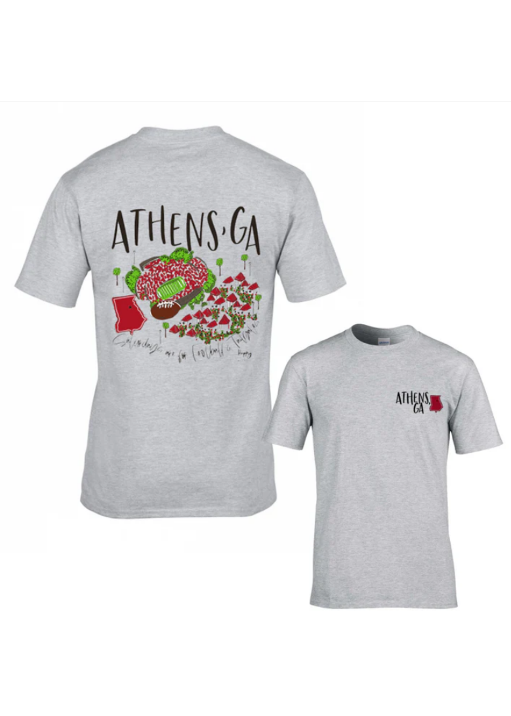 Happy By Rachel Athens, Ga Gameday T-Shirt