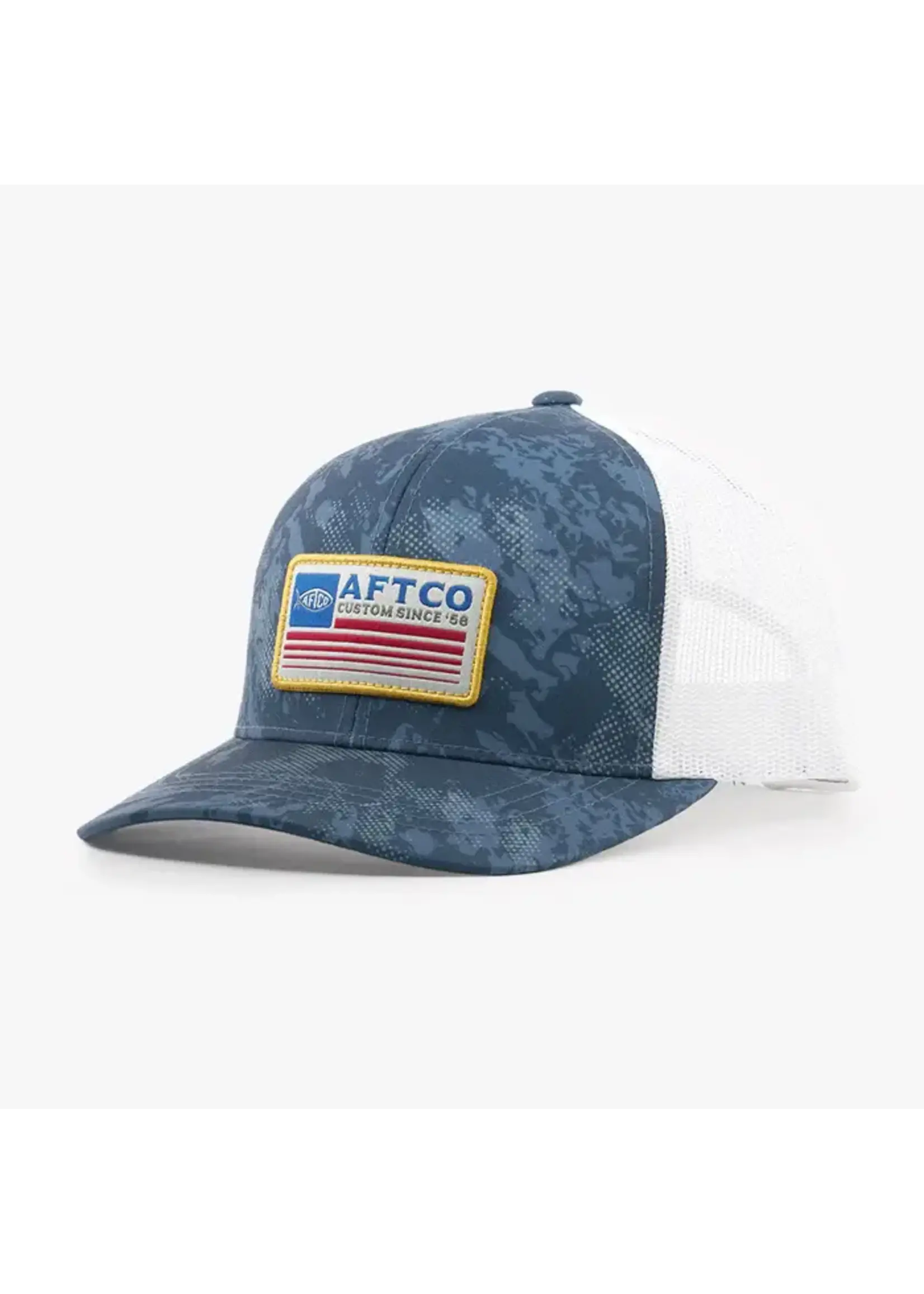 AFTCO Crossbar Trucker Hat - Storm Camo