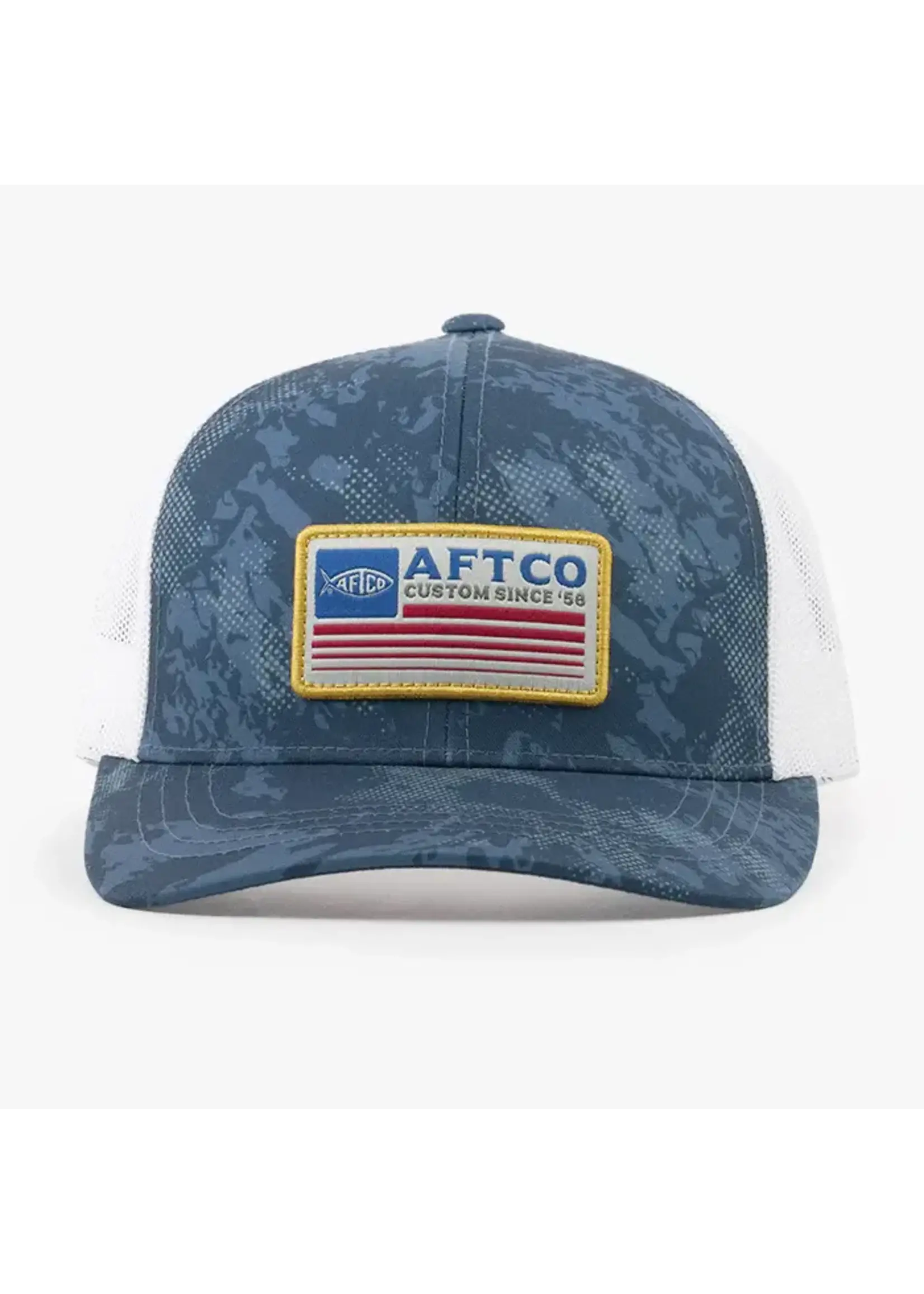 AFTCO Crossbar Trucker Hat - Storm Camo