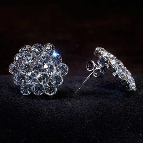 KISSED BY GLITTER KIS-SS001 CRYSTAL CLUSTER PIERCED