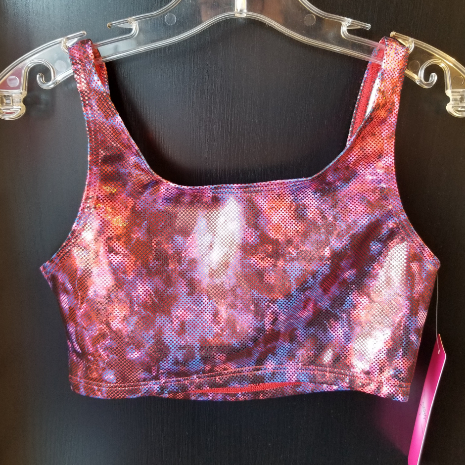 Bloch BLO-GB241C Tie Dye Gymnastic Crop Bra Top