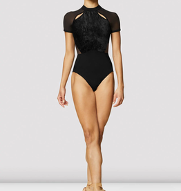Bloch Mirella Watercolour High Neck Mesh Long Sleeve Bodysuit Adult M1 –  Dance Essentials Inc.