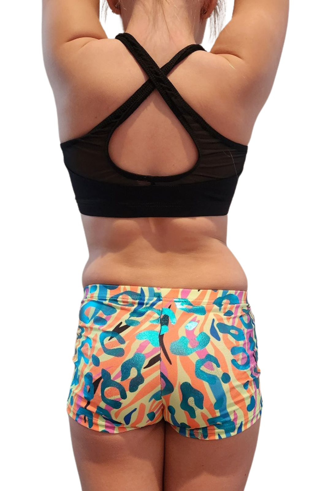 Mondor Pattern Print Gymnastic Shorts - 27825CP Girls - Dancewear