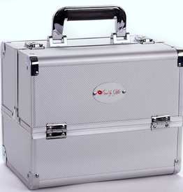 KISSED BY GLITTER KIS-DS1006M SILVER ABS MAKEUP CASE