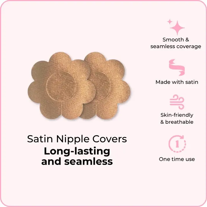 Boomba BOM-SATIN NIPPLE COVERS  MEDIUM