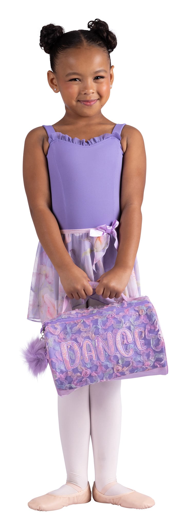DANZNMOTION DAN-B26524  GLITTER BLOSSOM DUFFLE BAG