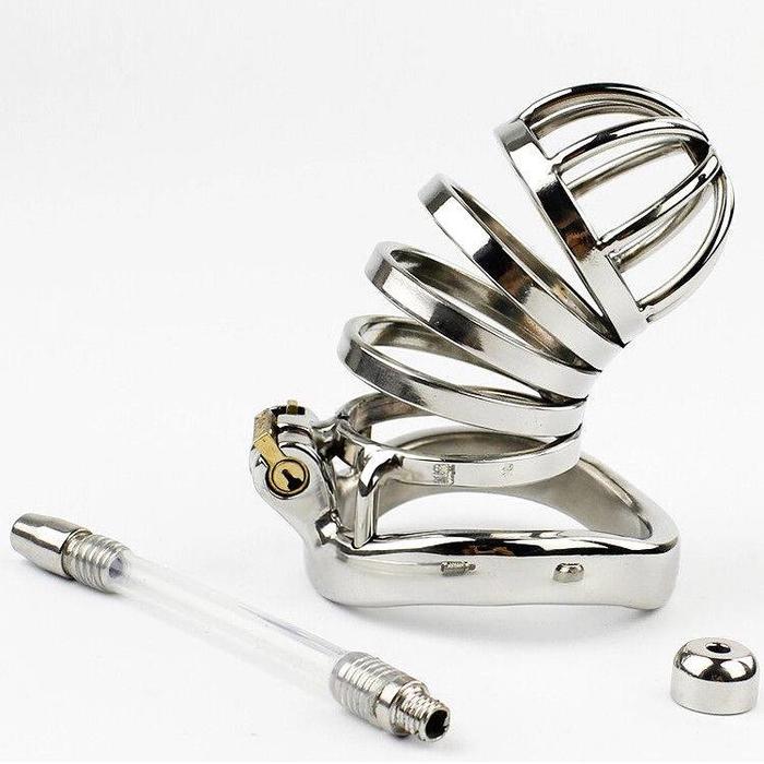 Birdcage Chastity Cage with Urethral Tube
