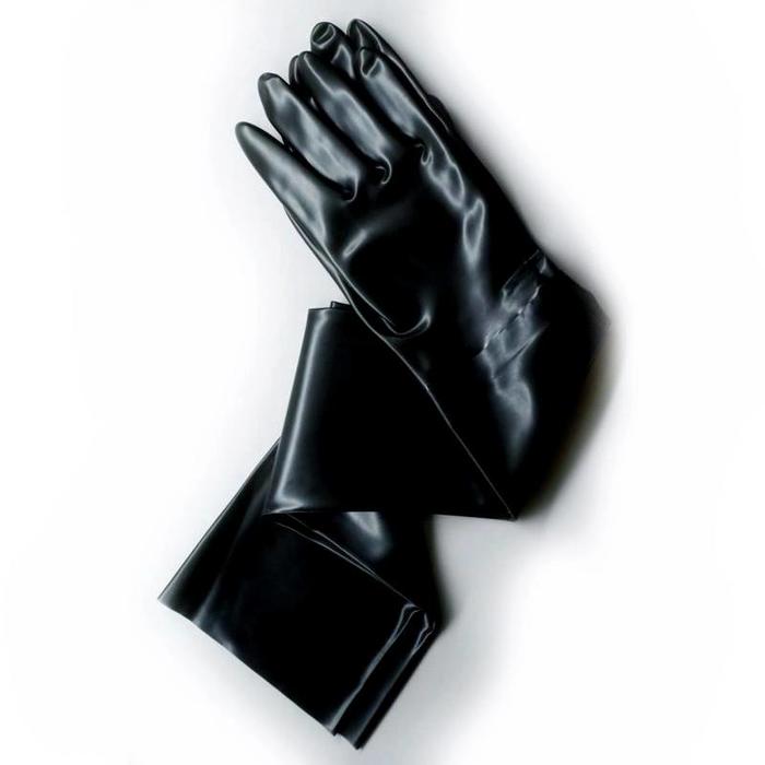 Shoulder length latex gloves