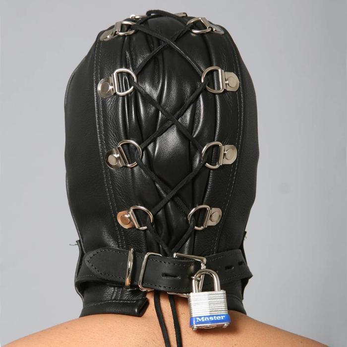 Hood, Full, Gag, Blindfold, Collar, 16