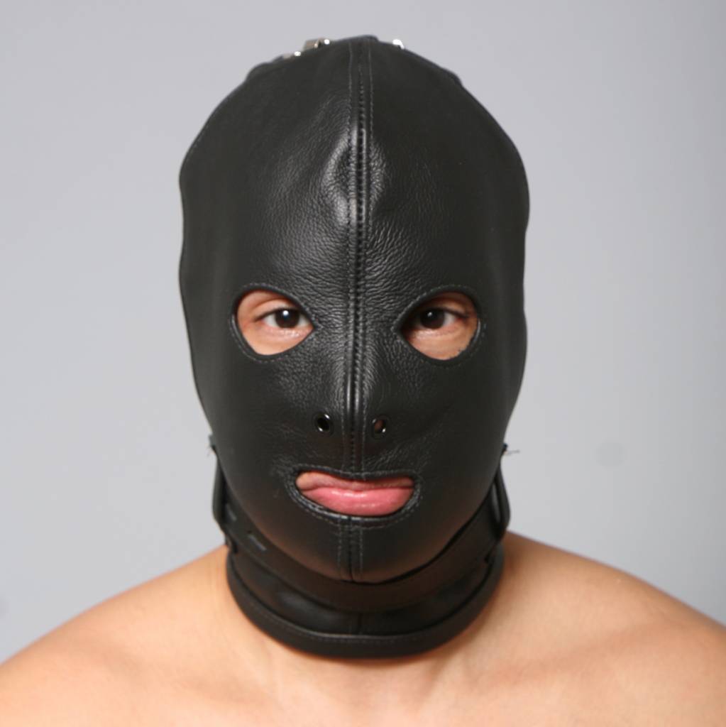 Hood, Full, Eyes, Nose and Mouth Holes, Collar, 23 ** The Leather Man
