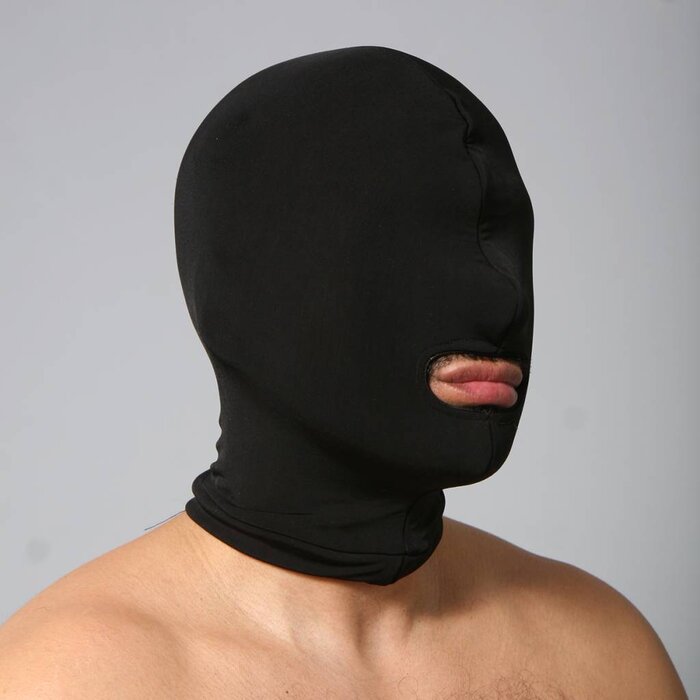 Hood, spandex, big mouth, single