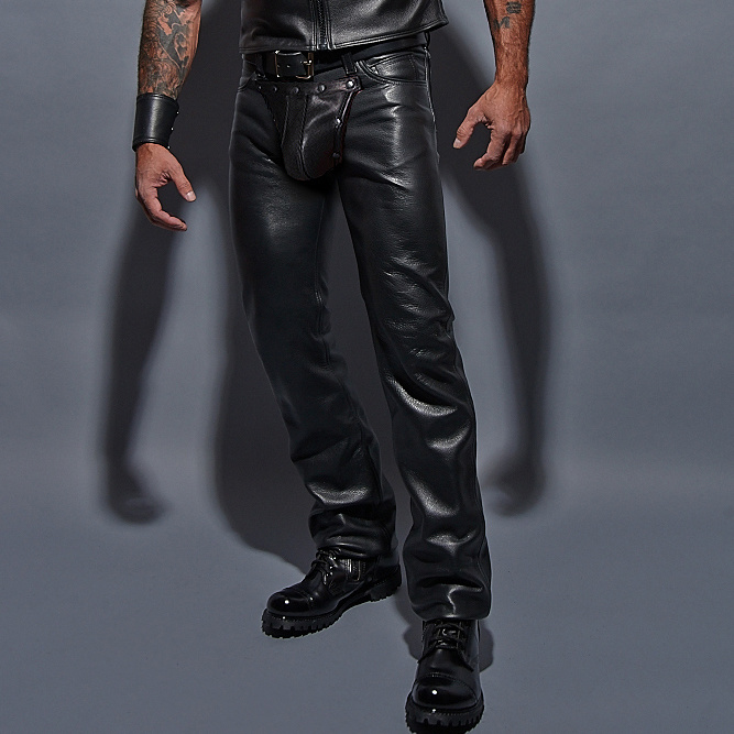 Pants, Codpiece Pants - The Leather Man, Inc.