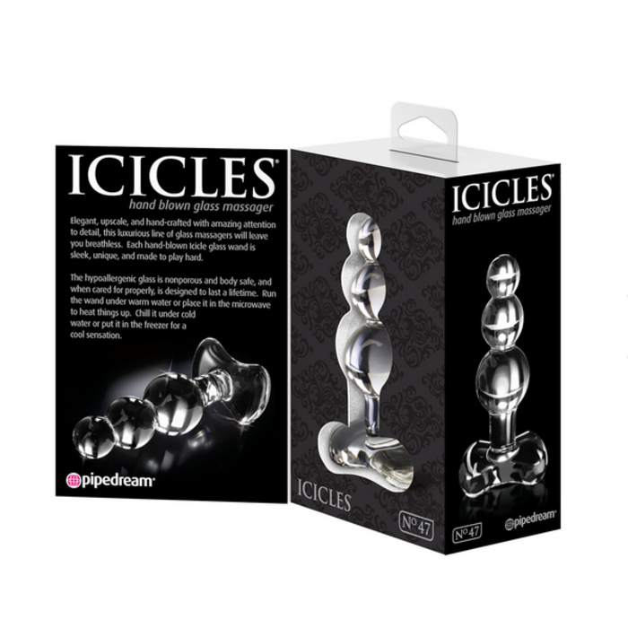 Butt Plug, Glass, Icicles #47