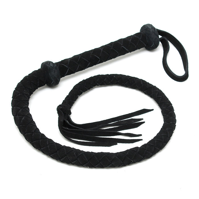 Suede bull whip, midnight