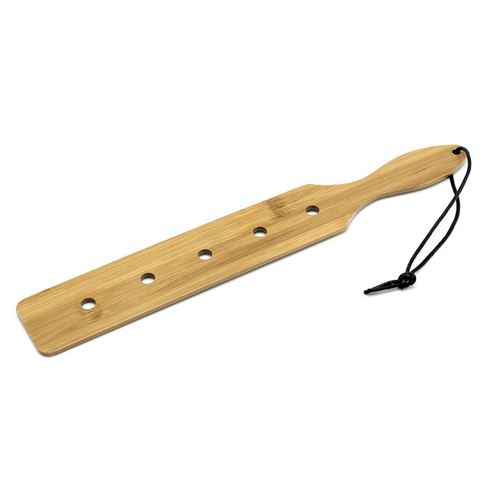 Bamboo Wood Paddle Crack Whip 5 holes