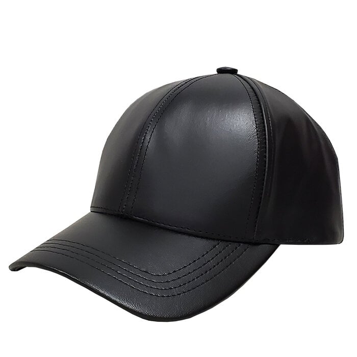 Leather Baseball Hat, adjustable