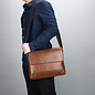 Satchel, Tan, Leather