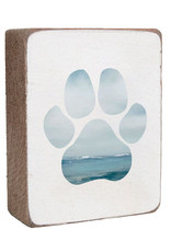 Rustic Marlin Sign-Seascape Paw Print