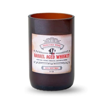 Rescued Wine Candles Barrel Aged Whiskey Candle