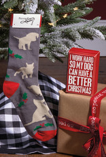 Holiday Sign & Socks Gift Set