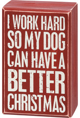 Holiday Sign & Socks Gift Set