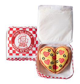 Pizza My Heart Plush Dog Toy