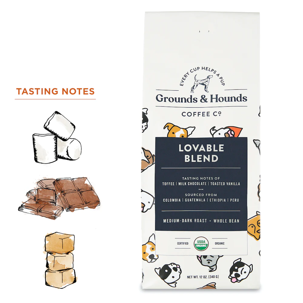 Grounds & Hounds Coffee Co. Lovable Blend Ground Coffee