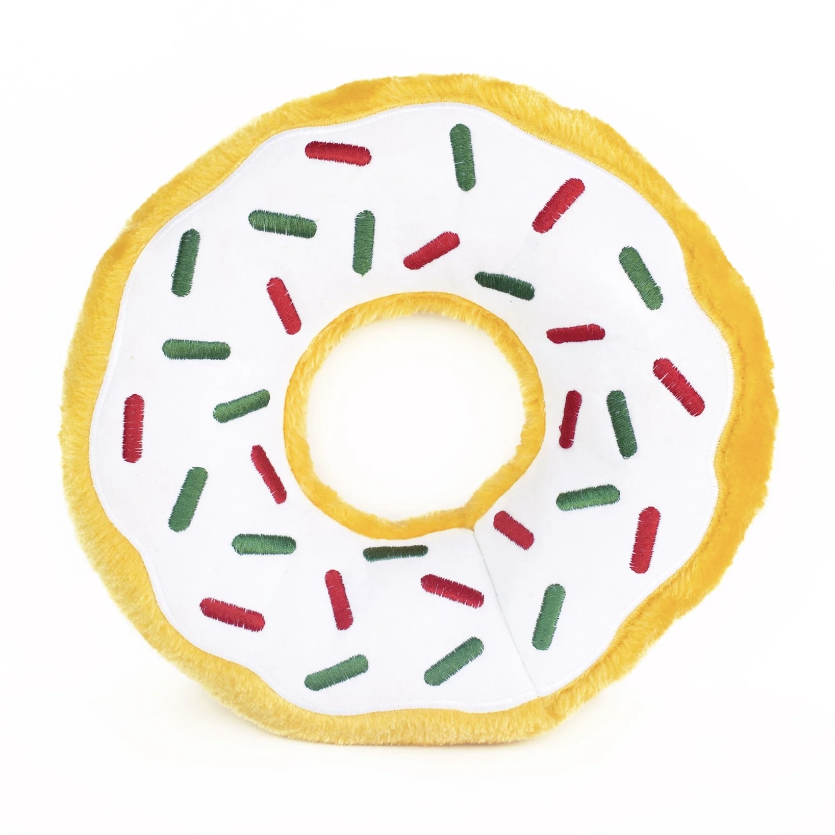 ZippyPaws Jumbo Donut Dog Toy- Holiday