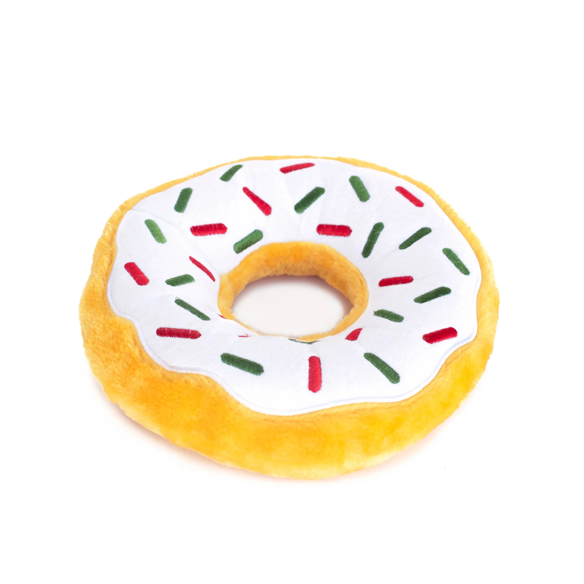 ZippyPaws Jumbo Donut Dog Toy- Holiday
