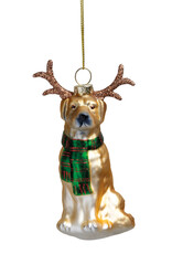 Ornament-Dog with Antlers
