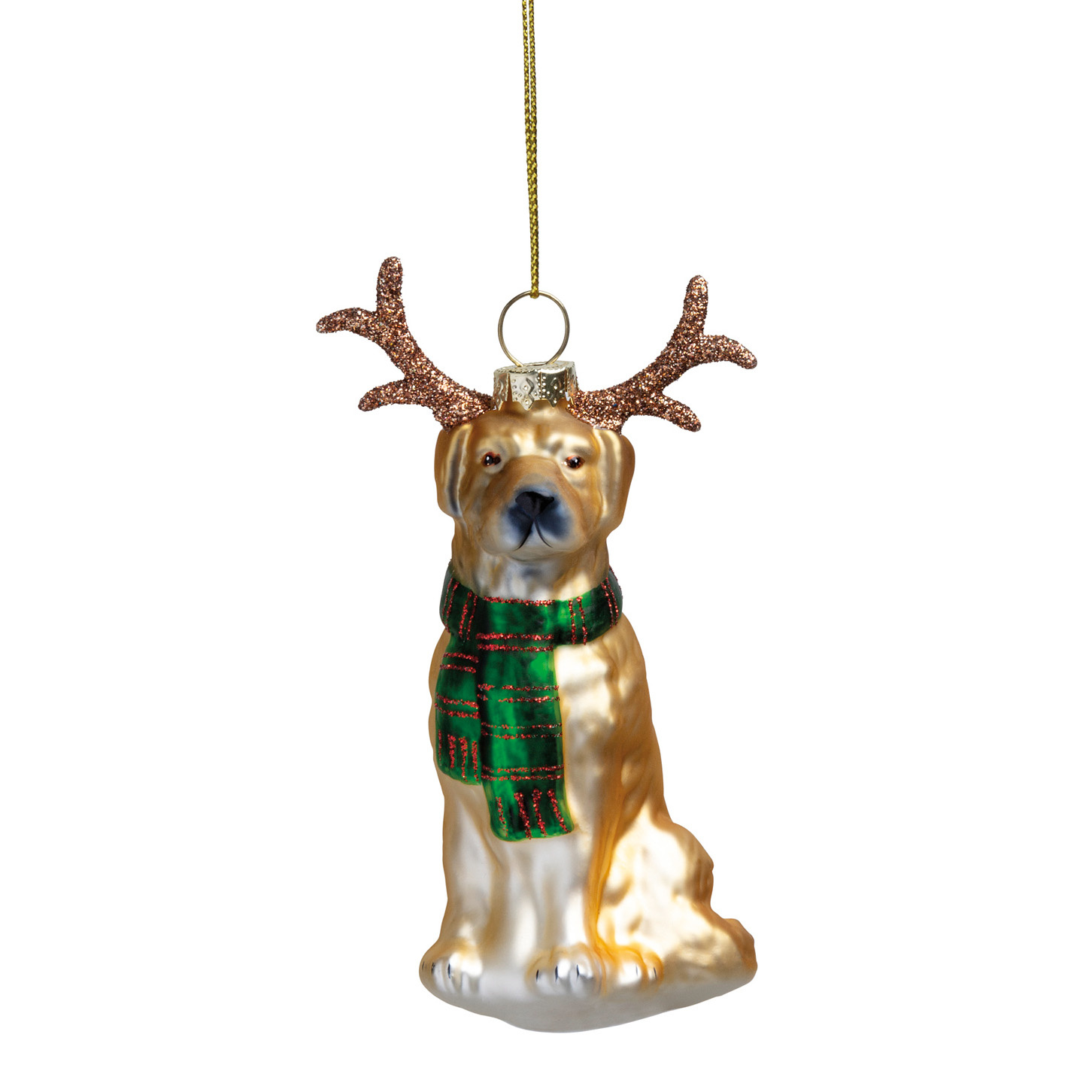 Ornament-Dog with Antlers