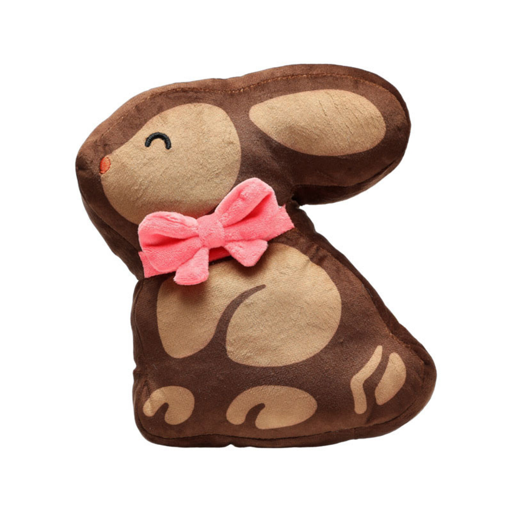 Pearhead Chocolate Bunny Dog Toy