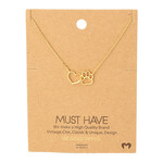 Paw Heart Necklace